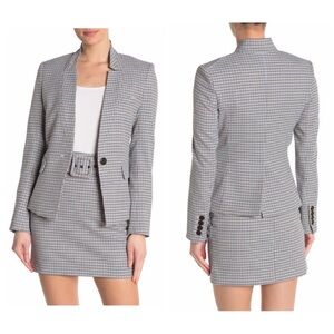 Veronica Beard Farley Dickey Jacket Blazer Houndstooth